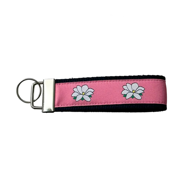 Pink Magnolia Key Fob
