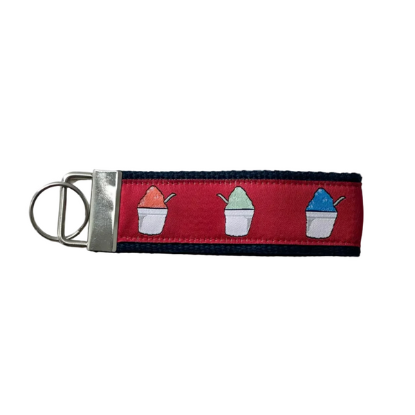 Red Snoball Key Fob