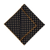 Black and Gold Fleur de Lis Cotton Bandana
