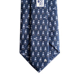 Midnight Navy In the Dog House Extra Long Tie