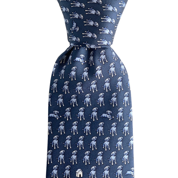 Midnight Navy In the Dog House Tie