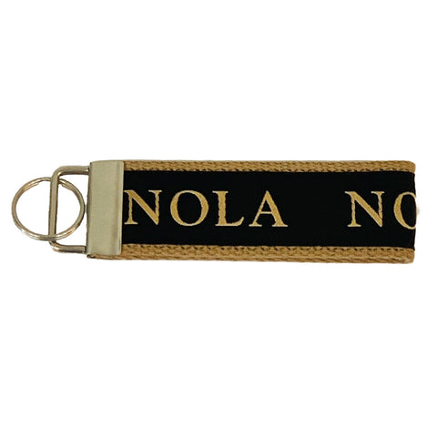 Black & Gold NOLA Key Fob