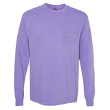 Violet Mardi Gras Floats Long Sleeve Pocket Tee