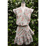 Green Floral Margeaux Dress