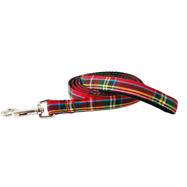 Extra Small Plaid Dog Leash