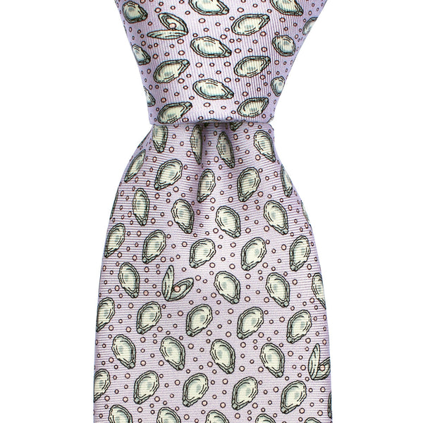 Ash Wednesday Lavender Extra Long Mini Gulf Oyster Tie