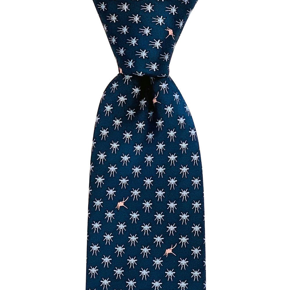 Midnight Navy Mosquito Extra Long Tie