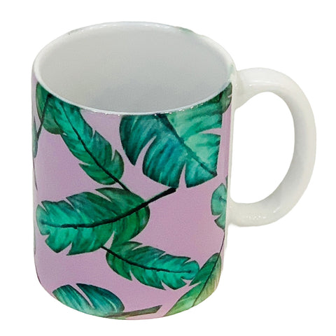 Ash Wednesday Lavender Banana Leaf Mug