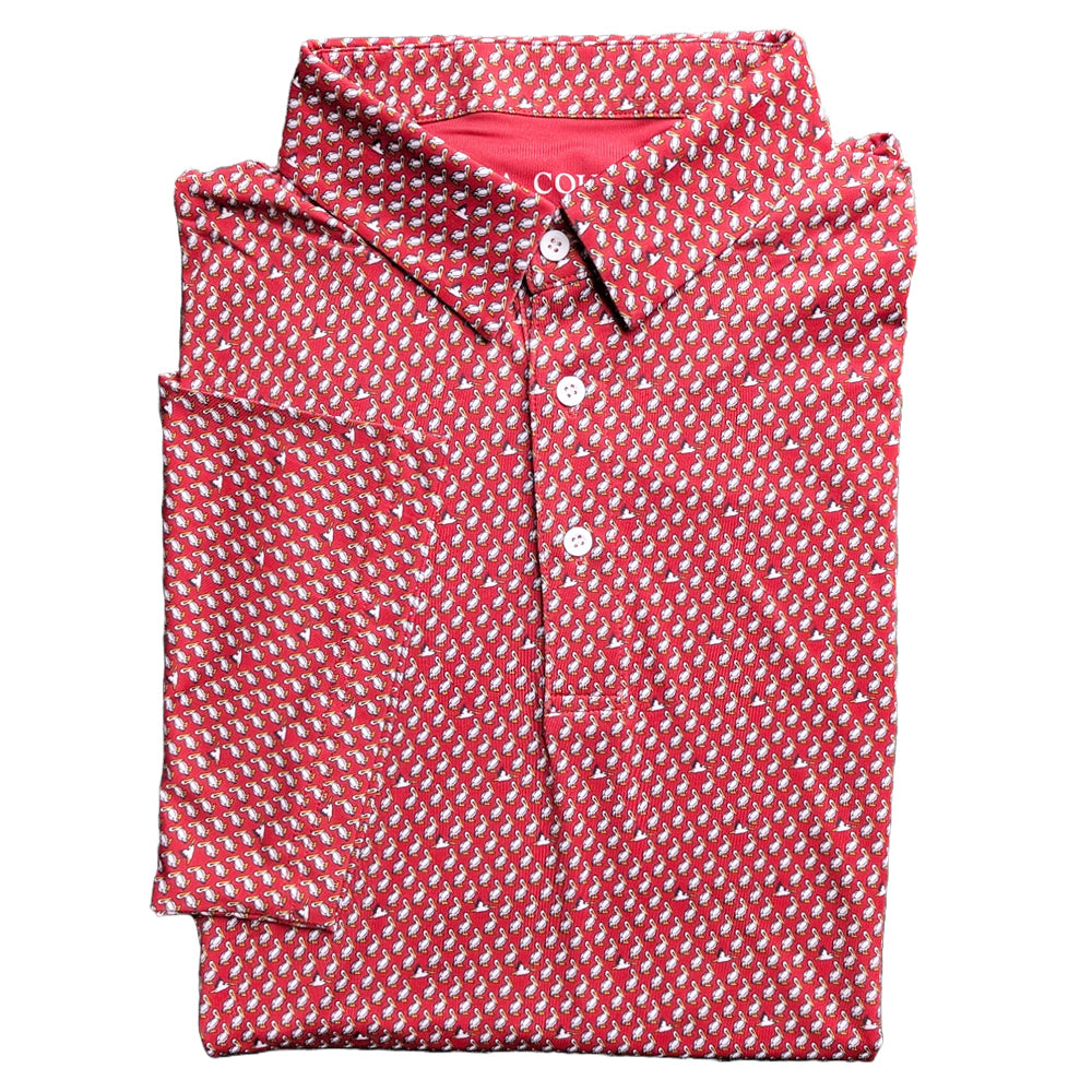 Cayenne Red Pelican Performance Polo