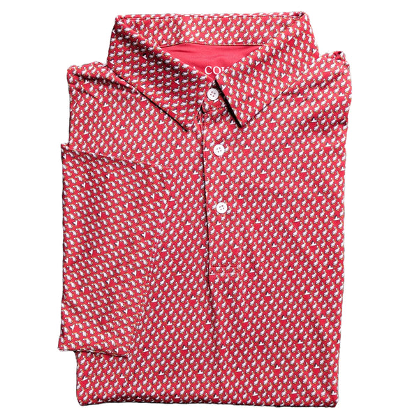 Cayenne Red Pelican Performance Polo