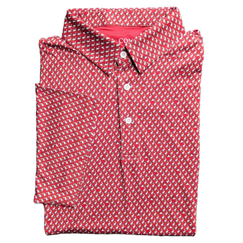 Cayenne Red Pelican Performance Polo