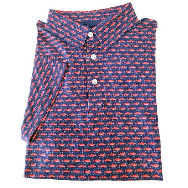 Midnight Navy Redfish Performance Polo