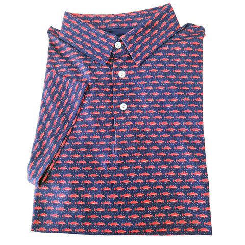 Midnight Navy Redfish Performance Polo