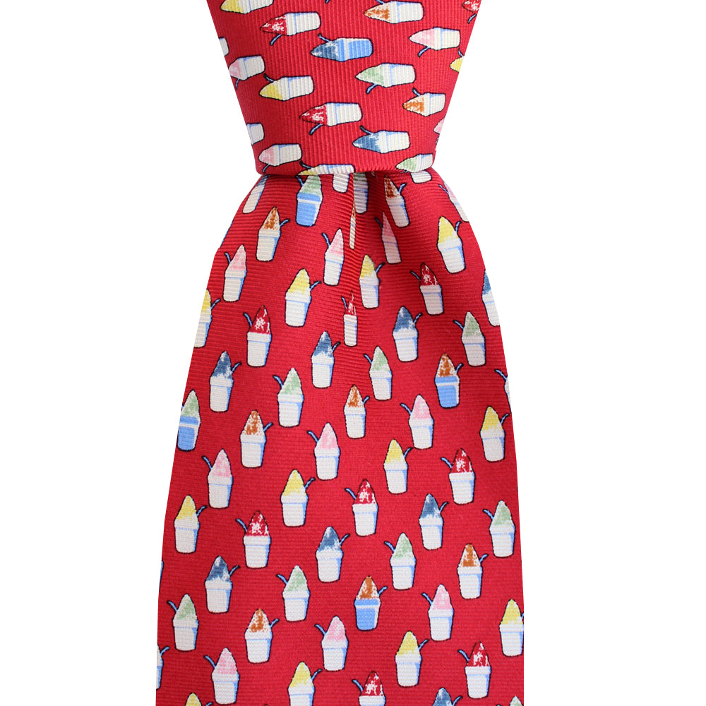 Cayenne Red Snoball Skinny Tie