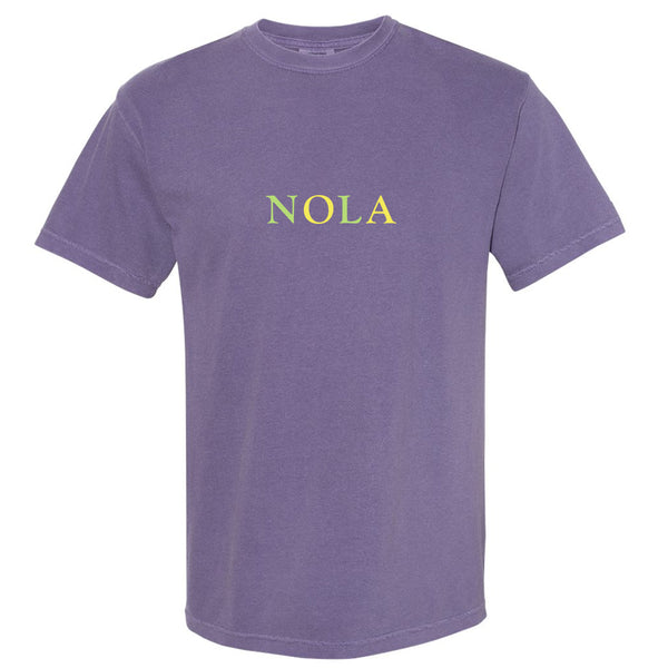 Grape Mardi Gras NOLA Short Sleeve Tee