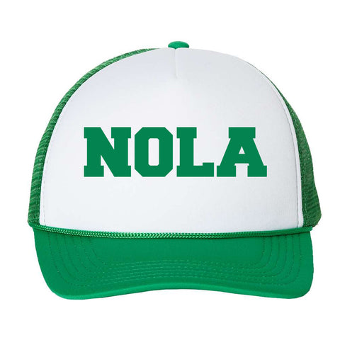 Kelly Green NOLA Trucker Hat