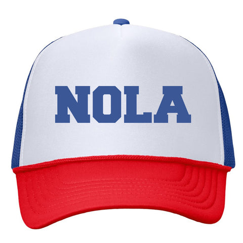Red White & Blue NOLA Trucker Hat