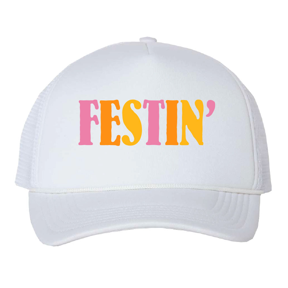 White Festin Trucker Hat