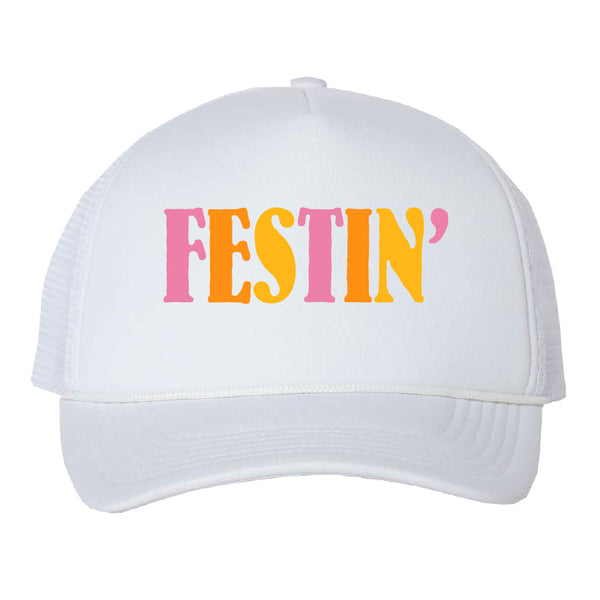 White Festin Trucker Hat