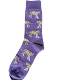 NOLA Couture Purple Tiger Socks