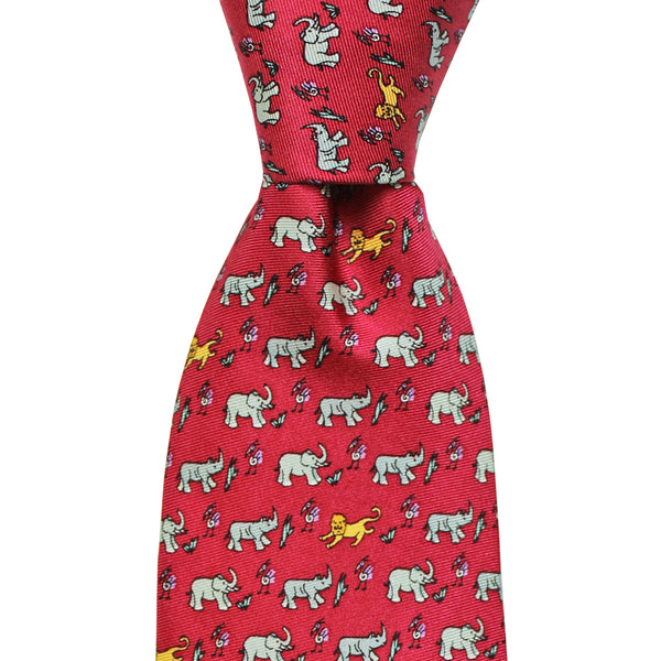 NOLA Couture x Alex Beard Crimson Safari Tie