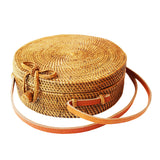 Round Rattan Purse