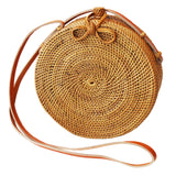 Round Rattan Purse