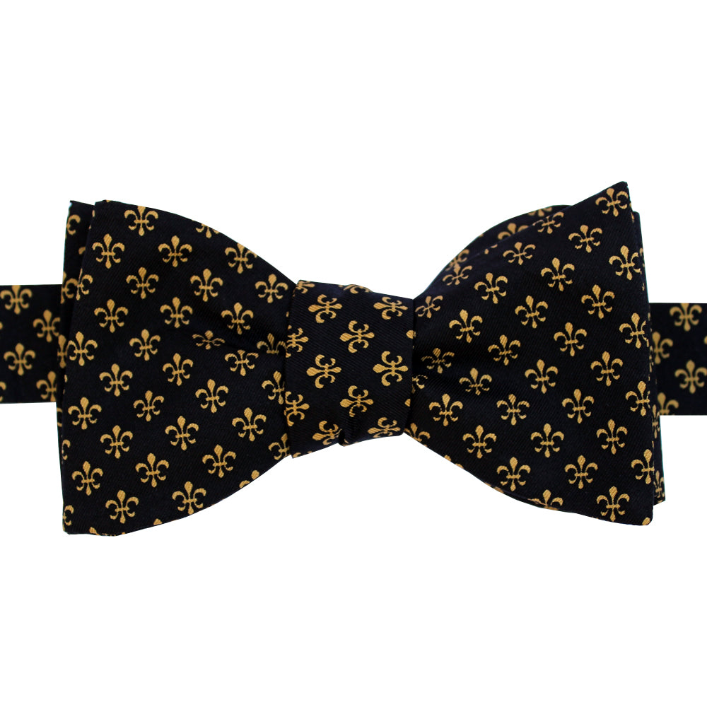 Fleur-de-lis Necktie. New Orleans Inspired Vegan Men's Tie. Fleur de Lis, French Heraldry Neck Tie for Groom. French Wedding, Nola Wedding