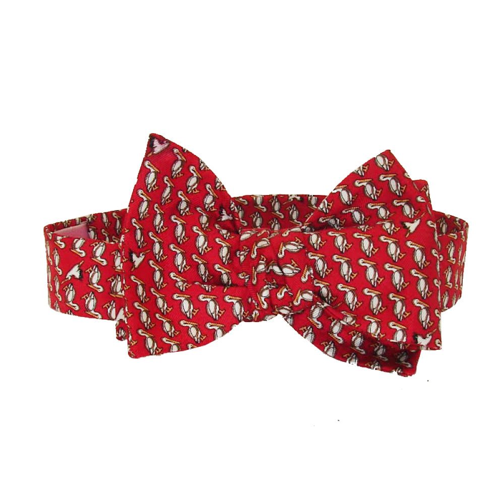 Cayenne Red Pelican Bow Tie