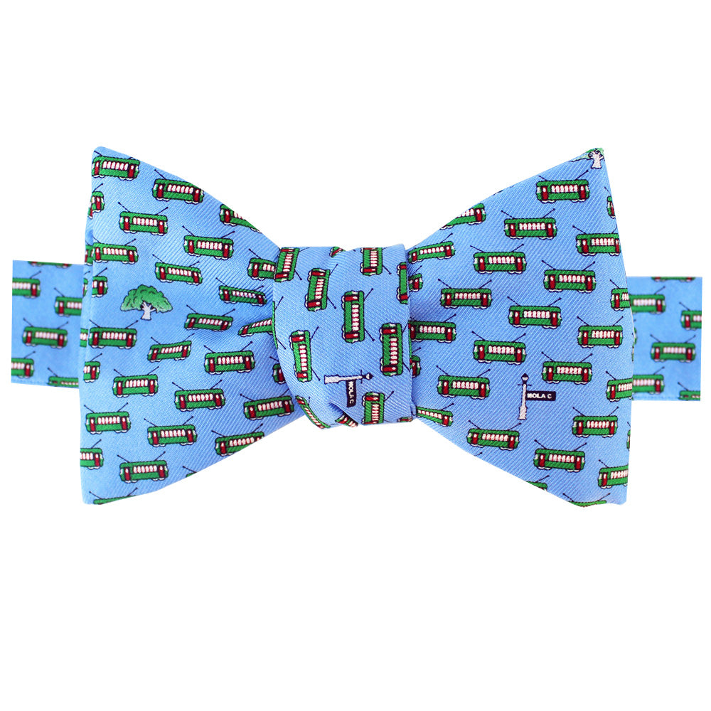 Bay Blue Streetcar Bow Tie