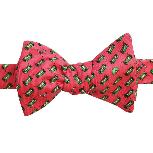 Raspberry Red Streetcar Bow Tie