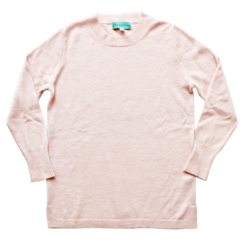 Pink Mist Cashmere Crew Neck Sweater