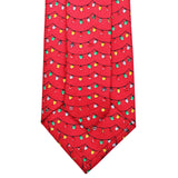 Cayenne Red Christmas Lights Extra Long Tie