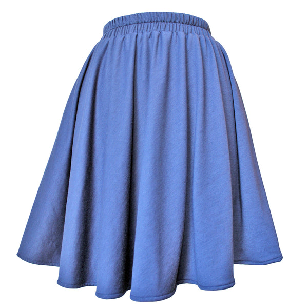 Navy Knit Circle Skirt