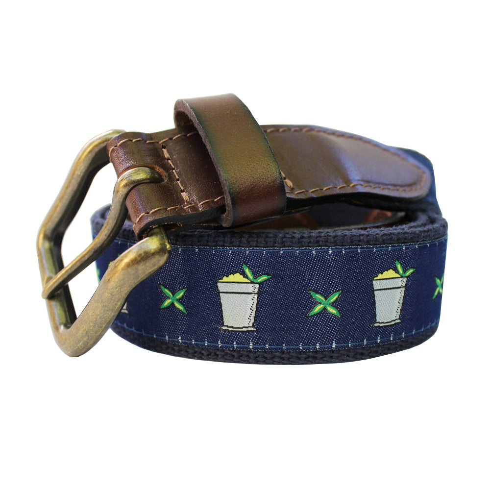 Midnight Navy Mint Julep Club Belt