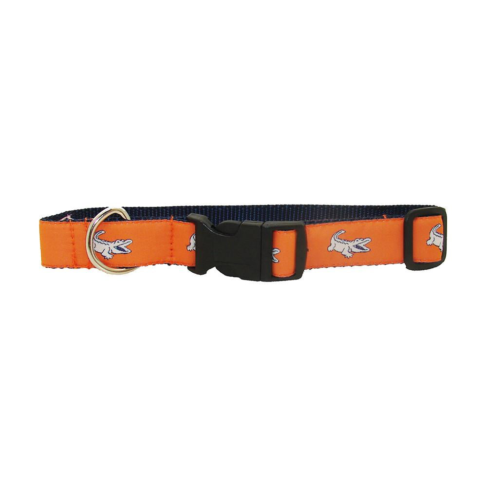 Citrus Orange NOLAgator Dog Collar