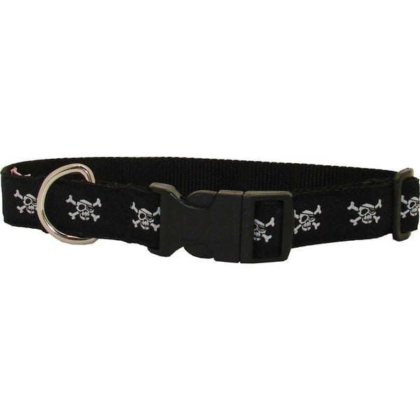 Black Pirates Alley Dog Collar