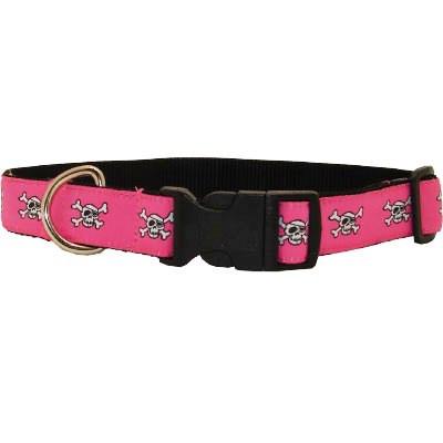Panama Pink Pirates Alley Dog Collar