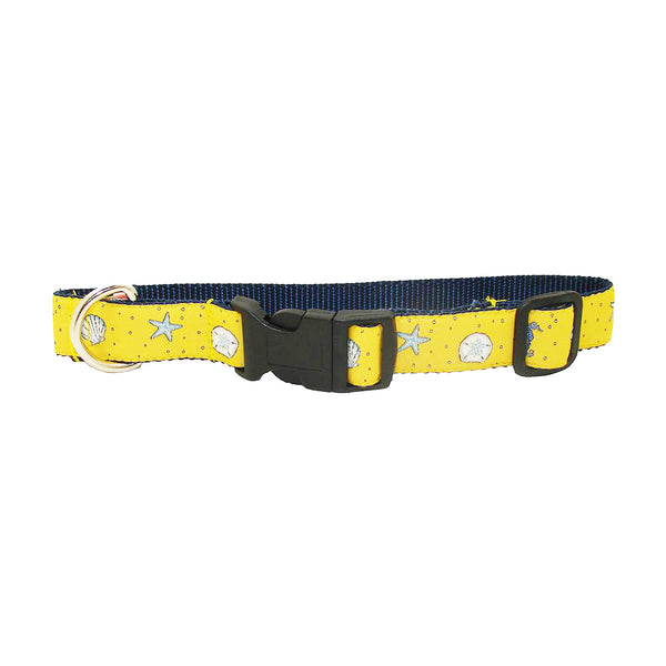 Sunshine Yellow Sea Critter Dog Collar