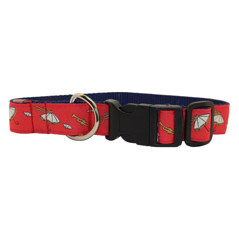 Creole Tomato Red Second Line Dog Collar