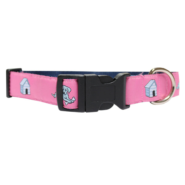 Panama Pink In the Dog House Dog Collar