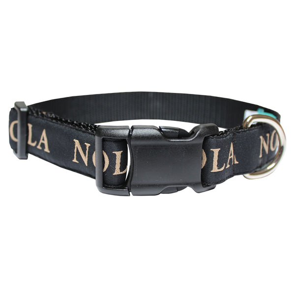 Black NOLA Dog Collar