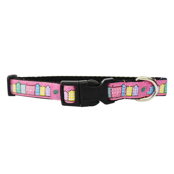Panama Pink Extra Small Rainbow Row Dog Collar