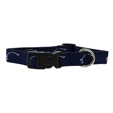 Midnight Navy Hogs for the Cause Dog Collar