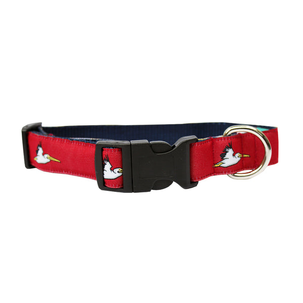 Cayenne Red Pelican Dog Collar