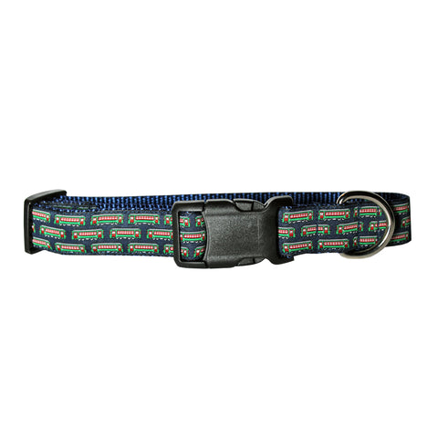 Midnight Navy Streetcar Dog Collar