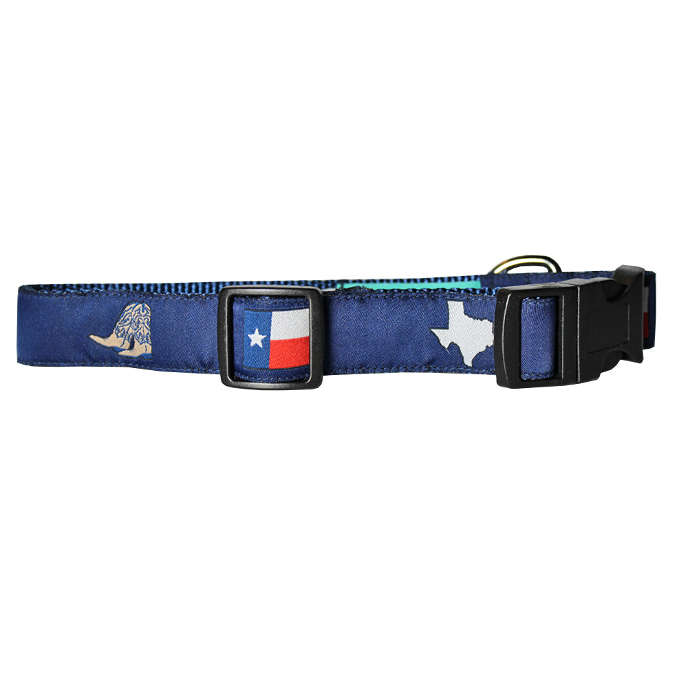 Midnight Navy Texas Dog Collar