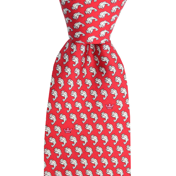 Cayenne Red Finn The Fish Skinny Tie