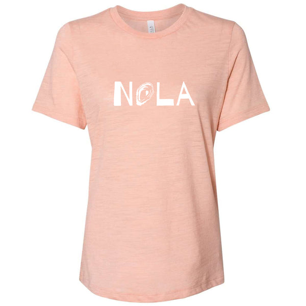 NOLA Oyster Peach Slub Graphic Tee