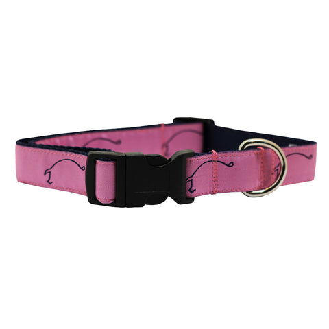 Pink Hogs for the Cause Dog Collar